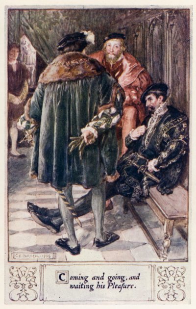 Kommen und gehen und auf seine Anweisungen warten von after Charles Edmund Brock