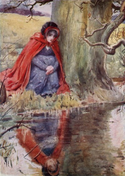 Hetty Sorrel am Teich von after Charles Edmund Brock