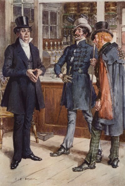 Illustration für Martin Chuzzlewit von after Charles Edmund Brock