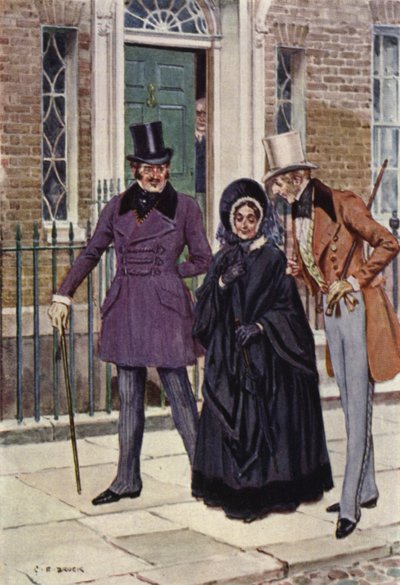 Illustration für Nicholas Nickleby von after Charles Edmund Brock