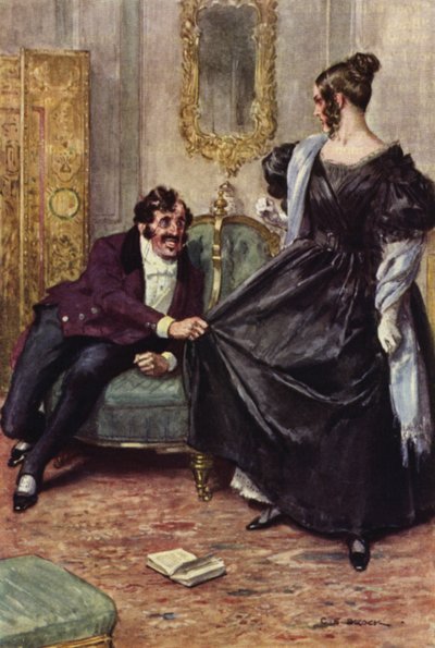 Illustration für Nicholas Nickleby von after Charles Edmund Brock