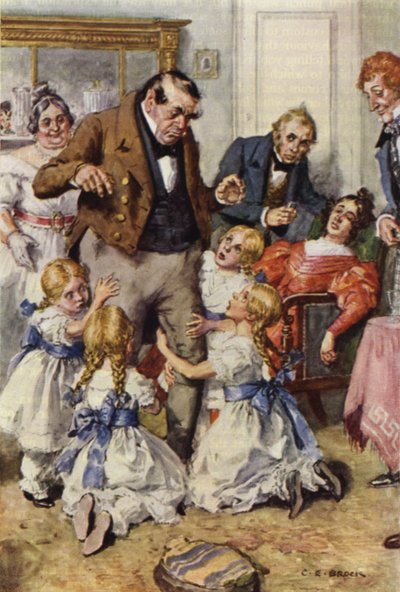 Illustration für Nicholas Nickleby von after Charles Edmund Brock