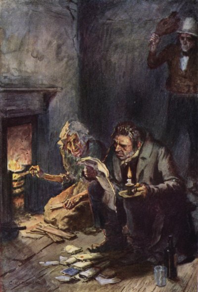 Illustration für Nicholas Nickleby von after Charles Edmund Brock