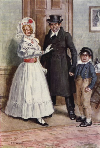 Illustration für Nicholas Nickleby von after Charles Edmund Brock