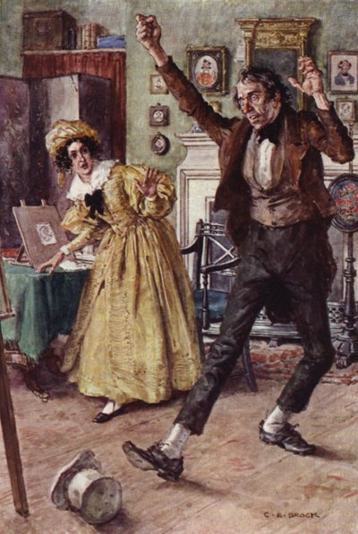Illustration für Nicholas Nickleby von after Charles Edmund Brock