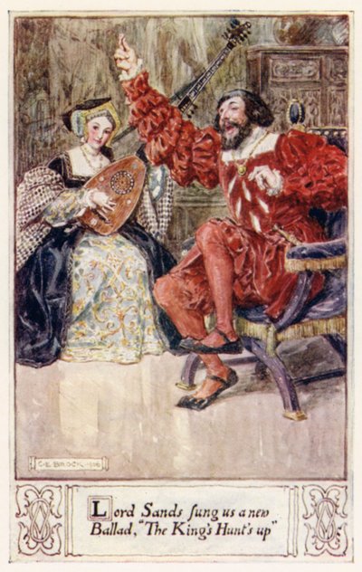 Lord Sands sang uns ein neues Lied, Die Jagd des Königs von after Charles Edmund Brock