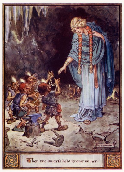 Dann hielten die Zwerge es ihr hin von after Charles Edmund Brock