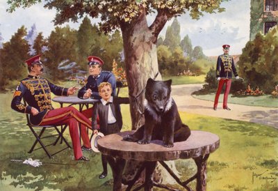 Teddy, der Haustierbär der 11. Husaren von after Edgar Alfred Holloway