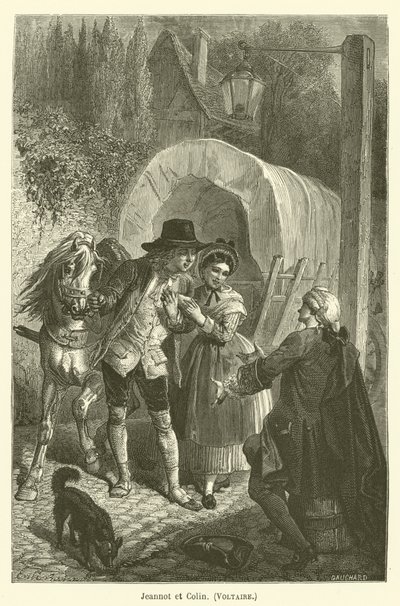 Jeannot und Colin, Voltaire von after Emile Antoine Bayard
