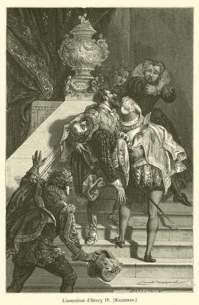 Die Ermordung Heinrichs IV., Malherbe von after Emile Antoine Bayard
