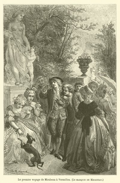 Die erste Reise von Mirabeau nach Versailles, Der Marquis de Mirabeau von after Emile Antoine Bayard