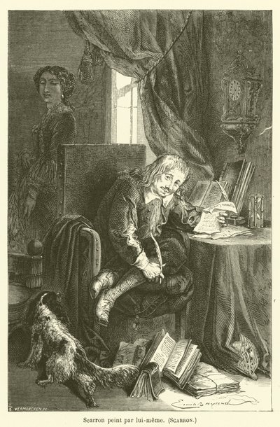 Scarron, gemalt von ihm selbst, Scarron von after Emile Antoine Bayard