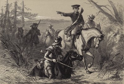 Major Washington auf seiner Mission zum französischen Kommandanten von after Felix Octavius Carr Darley