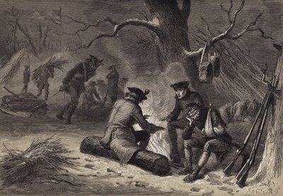 Die amerikanischen Truppen in Valley Forge von after Felix Octavius Carr Darley