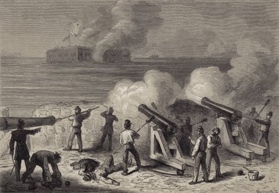 Der Angriff auf Fort Sumter von after Felix Octavius Carr Darley