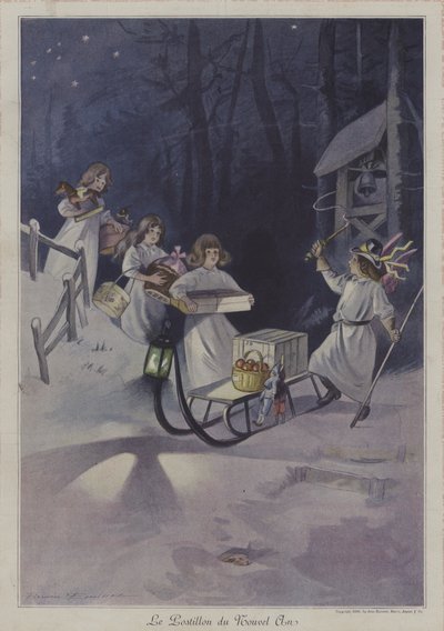 Der Neujahrspostillon von after Firmin Bouisset