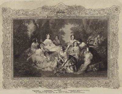 Die Kaiserin der Franzosen und ihre Ehrendamen von after Franz Xaver Winterhalter