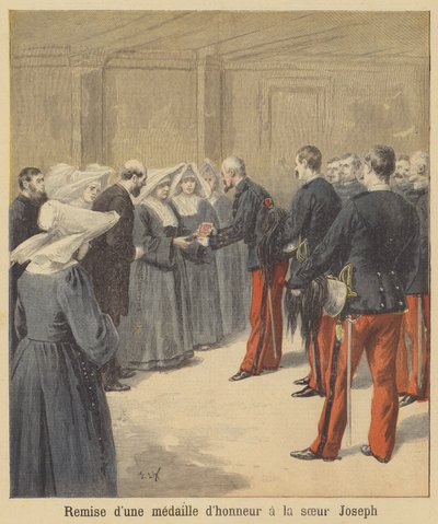 Verleihung einer Medaille an Schwester Joseph von after Frederic Theodore Lix