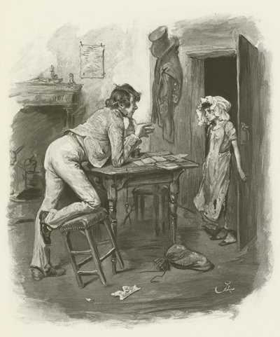 Dick Swiveller und die Marquise von after Frederick Barnard