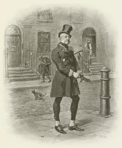 Mr. Micawber von after Frederick Barnard