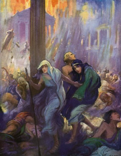 Halb führend, halb tragend folgte Glaucus seinem Führer mit Ione von after Frederick Coffay Yohn
