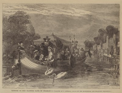 Episode der glücklicheren Tage von Karl I. von after Frederick Goodall