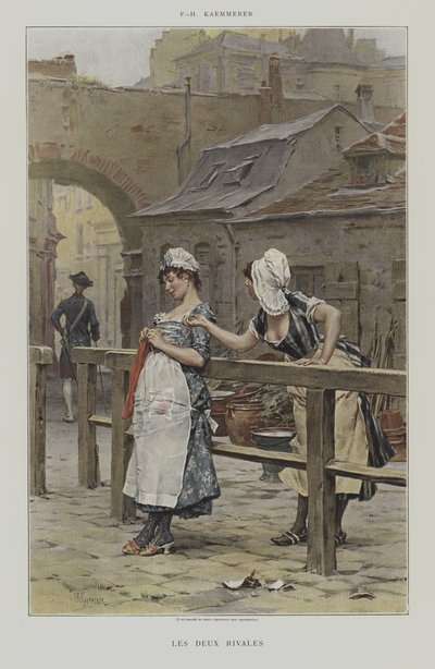 Die zwei Rivalinnen von after Frederik Hendrik Kaemmerer