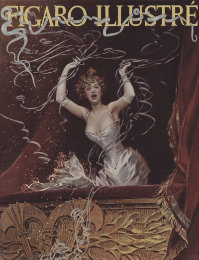 Les Serpentins (Streamers). Titelblatt von Le Figaro Illustre, März 1894 von after Frederik Hendrik Kaemmerer