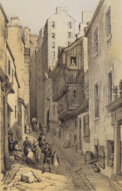 Fleshmarket Close, Edinburgh von after George Cattermole