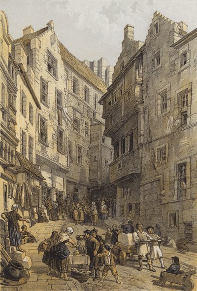Fuß des West Bow von after George Cattermole