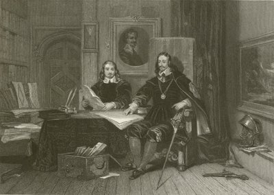 Der König und Hyde in Oxford von after George Cattermole