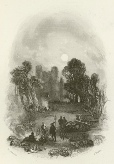 Das Lager des Königs vor Donnington Castle von after George Cattermole