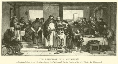 Das Refektorium eines Klosters von after George Cattermole