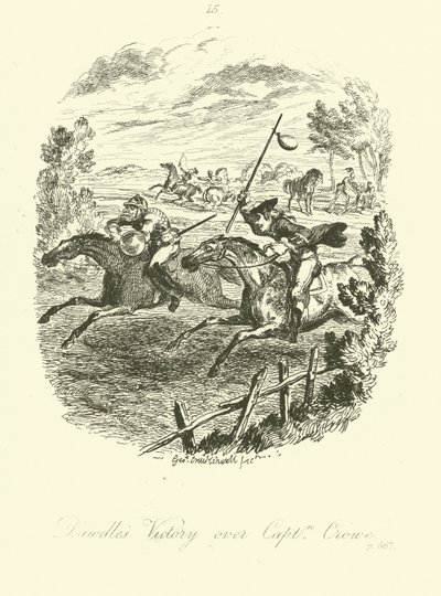 Illustration für Launcelot Greaves von Tobias Smollett von after George Cruikshank