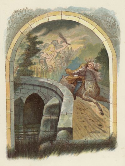 Illustration für Tam OShanter von Robert Burns von after George Cruikshank
