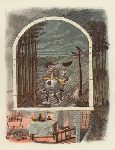 Illustration für Tam OShanter von Robert Burns von after George Cruikshank