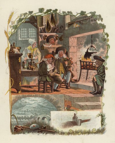 Illustration für Tam OShanter von Robert Burns von after George Cruikshank