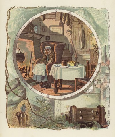 Illustration für Tam OShanter von Robert Burns von after George Cruikshank