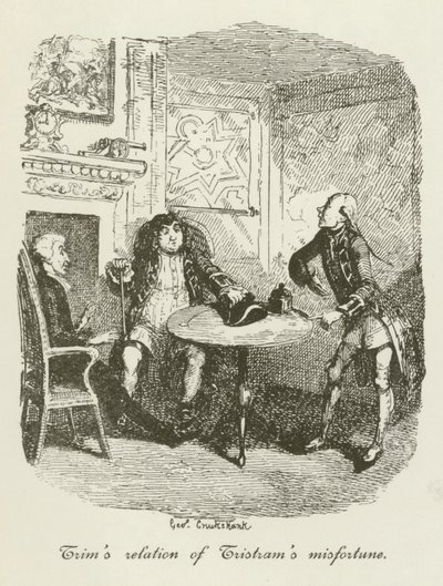 Illustration für Tristram Shandy von after George Cruikshank