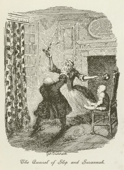 Illustration für Tristram Shandy von after George Cruikshank