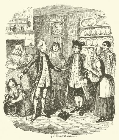 Illustration für Tristram Shandy von after George Cruikshank