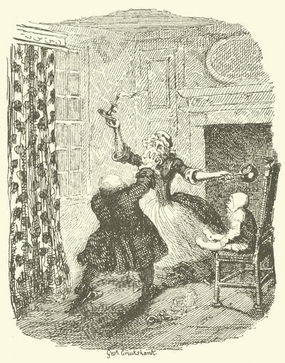 Illustration für Tristram Shandy von after George Cruikshank