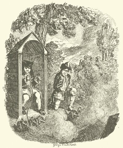 Illustration für Tristram Shandy von after George Cruikshank