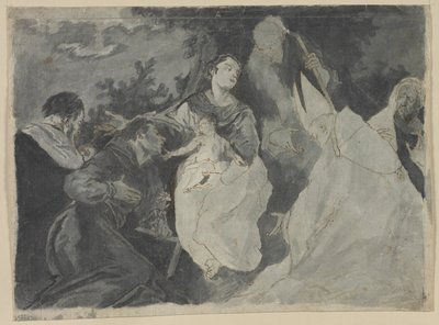 Madonna mit Kind und Heiligen von after Giuseppe Bazzani