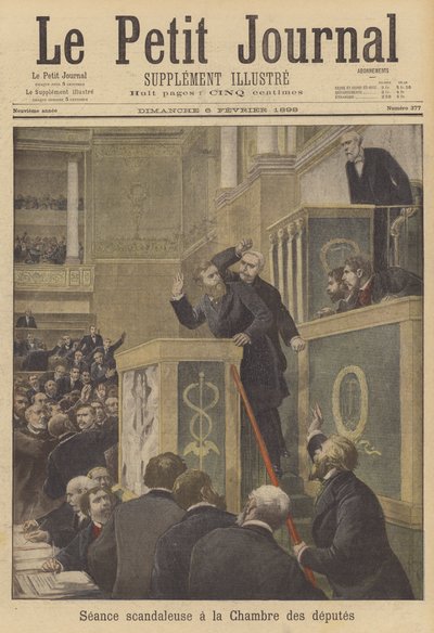 Eine skandalöse Sitzung in der französischen Abgeordnetenkammer von after Henri Meyer