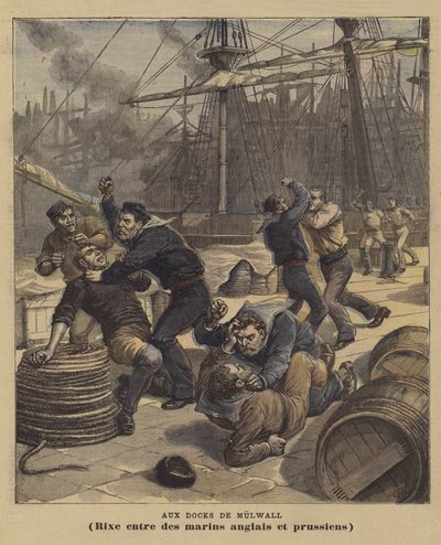 An den Millwall-Docks von after Henri Meyer