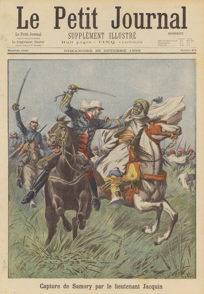 Gefangennahme von Samory Toure durch Leutnant Jacquin von after Henri Meyer
