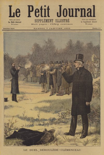 Duell zwischen Paul Deroulede und Georges Clemenceau von after Henri Meyer