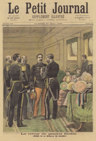General Dodds erhält die Dahomey-Medaille bei seiner Rückkehr nach Frankreich von after Henri Meyer