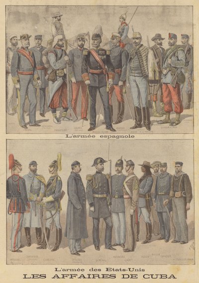 Spannungen zwischen den Vereinigten Staaten und Spanien über Kuba von after Henri Meyer